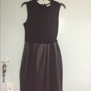 Burgundy mid length dress